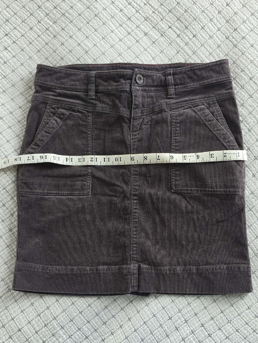 The North Face Women's Corduroy Mini Skirt in Charcoal
